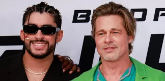 Bad Bunny y Brad Pitt compartieron alfombra roja en la presentación de la película Bullet Train